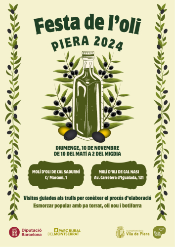 Cartell festa de l'Oli de Piera